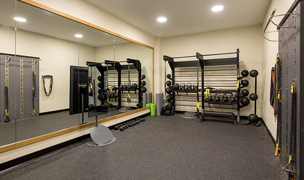 Fitness Center With Yoga Studio