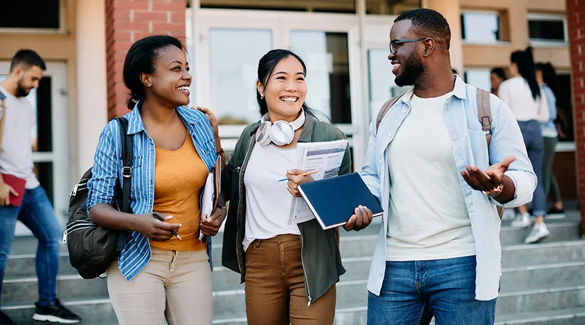 group of diverse young adults