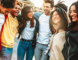 group of diverse young adults